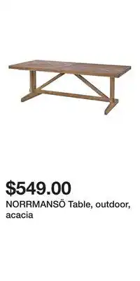 IKEA NORRMANSÖ Table, outdoor, acacia offer