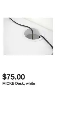 IKEA MICKE Desk, white offer
