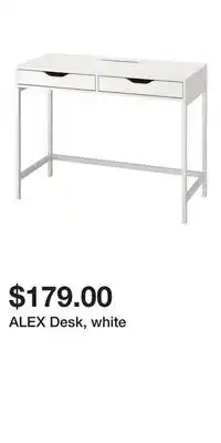 IKEA ALEX Desk, white offer