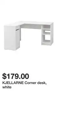IKEA KJELLARNE Corner desk, white offer