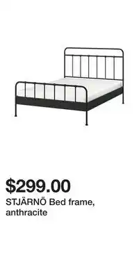 IKEA STJÄRNÖ Bed frame, anthracite offer