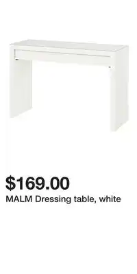 IKEA MALM Dressing table, white offer