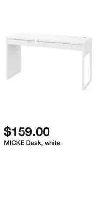 IKEA MICKE Desk, white offer