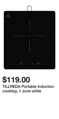 IKEA TILLREDA Portable induction cooktop, 1 zone white offer