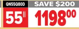 2001 Audio Video Samsung 55 QN55Q80D QLED 4K SMART TV offer