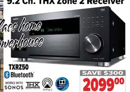 2001 Audio Video TXRZ50 Onkyo 9.2 Ch. THX Zone 2 Receiver offer