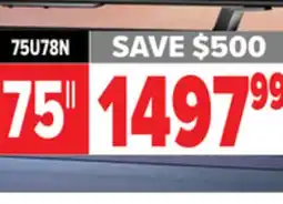 2001 Audio Video 75U78N Hisense ULED MiniLED offer