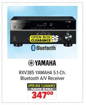 2001 Audio Video YAMAHA 5.1-Ch. Bluetooth A/V Receiver offer