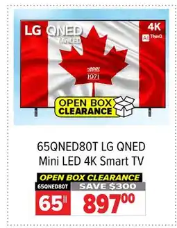 2001 Audio Video LG 65 65QNED80T LG QNED Mini LED 4K Smart TV offer