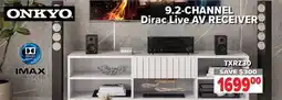2001 Audio Video TXRZ30 Onkyo 9.2-CHANNEL Dirac Live AV Receiver offer