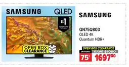 2001 Audio Video QN75Q80D 75 QLED 4K Quantum HDR+ offer