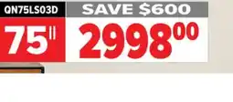 2001 Audio Video QN75LS03D Samsung The Frame 75 offer