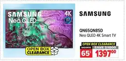 2001 Audio Video QN65QN85D Neo QLED 4K Smart TV offer