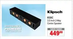 2001 Audio Video R30C Klipsch 3.5 Inch 2-Way Centre Speaker offer