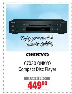 2001 Audio Video C7030 ONKYO Compact Disc Player offer