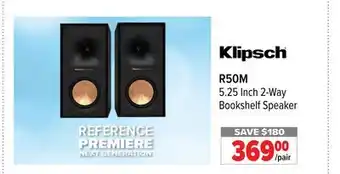 2001 Audio Video R50M 5.25 Inch 2-Way Bookshelf Speaker offer