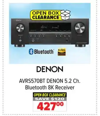2001 Audio Video AVRS570BT DENON 5.2 Ch. Bluetooth 8K Receiver offer
