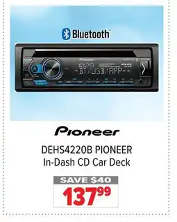 2001 Audio Video DEHS4220B PIONEER In-Dash CD Car Deck offer