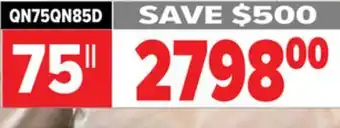 2001 Audio Video QN75QN85D Samsung Neo 75 QLED 4K TV offer