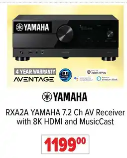 2001 Audio Video RXA2A YAMAHA 7.2 Ch AV Receiver with 8K HDMI and MusicCast RXA6A YAMAHA offer