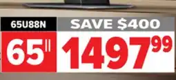 2001 Audio Video 65U88N Hisense 65 LED MiniLED offer