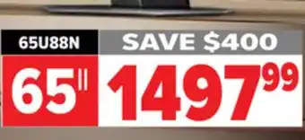 2001 Audio Video 65U88N Hisense 65 LED MiniLED offer