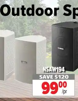 2001 Audio Video YAMAHA NSAW194 Outdoor Speakers offer