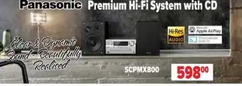2001 Audio Video SCPMX800 Panasonic Hi-Fi System with CD offer