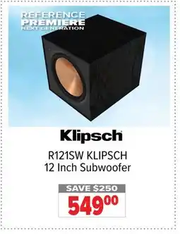 2001 Audio Video R121SW KLIPSCH 12 Inch Subwoofer offer