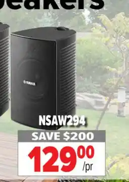 2001 Audio Video NSAW294 Yamaha Indoor/Outdoor Speaker offer