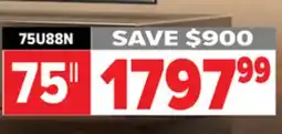 2001 Audio Video 75U88N Hisense 75 ULED MiniLED offer