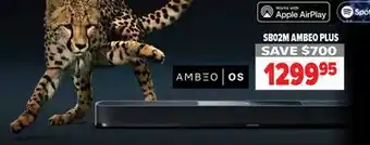 2001 Audio Video 7.1.4-Ch Powered Dolby Atmos Sound Bar & 8' Powered Subwoofer offer