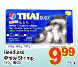 T&T Supermarket HEADLESS SOL WHITE SHRIMP, 380G, 16/20 offer