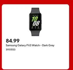Staples Samsung Galaxy Fit3 Watch - Dark Grey offer