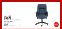 Staples Serta SmartLayers Landry Executive Chair - Blue offer