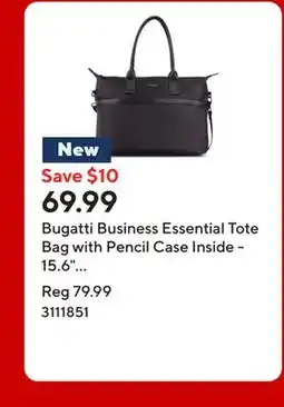 Staples Bugatti Business Essential Tote Bag with Pencil Case Inside - 15.6 - Black offer