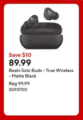 Staples Beats Solo Buds - True Wireless - Matte Black offer