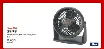 Staples Honeywell Super Tech Desk/Wall Fan offer