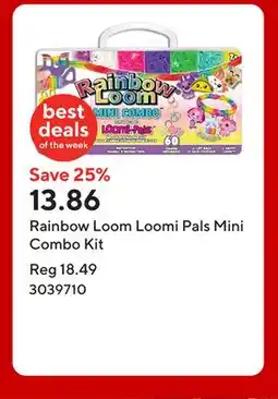 Staples Rainbow Loom Loomi Pals Mini Combo Kit offer