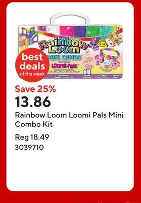 Staples Rainbow Loom Loomi Pals Mini Combo Kit offer