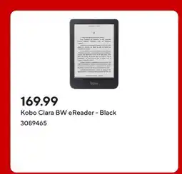 Staples Kobo Clara BW eReader - Black offer