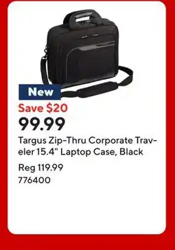 Staples Targus Zip-Thru Corporate Traveler 15.4 Laptop Case, Black offer