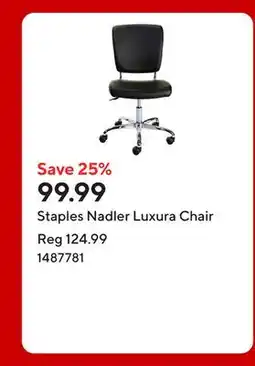 Staples Staples Nadler Luxura Chair offer