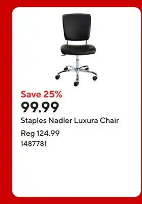 Staples Staples Nadler Luxura Chair offer