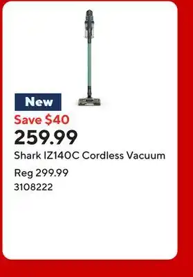 Staples Shark IZ140C Cordless Vacuum offer