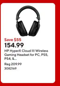 Staples HP HyperX Cloud III Wireless Gaming Headset for PC, PS5, PS4, & Nintendo Switch - Black offer