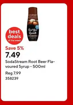 Staples SodaStream Root Beer Flavoured Syrup - 500ml offer