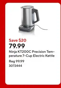 Staples Ninja KT200C Precision Temperature 7-Cup Electric Kettle offer