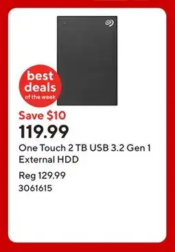 Staples One Touch 2 TB USB 3.2 Gen 1 External HDD offer
