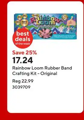 Staples Rainbow Loom Rubber Band Crafting Kit - Original offer